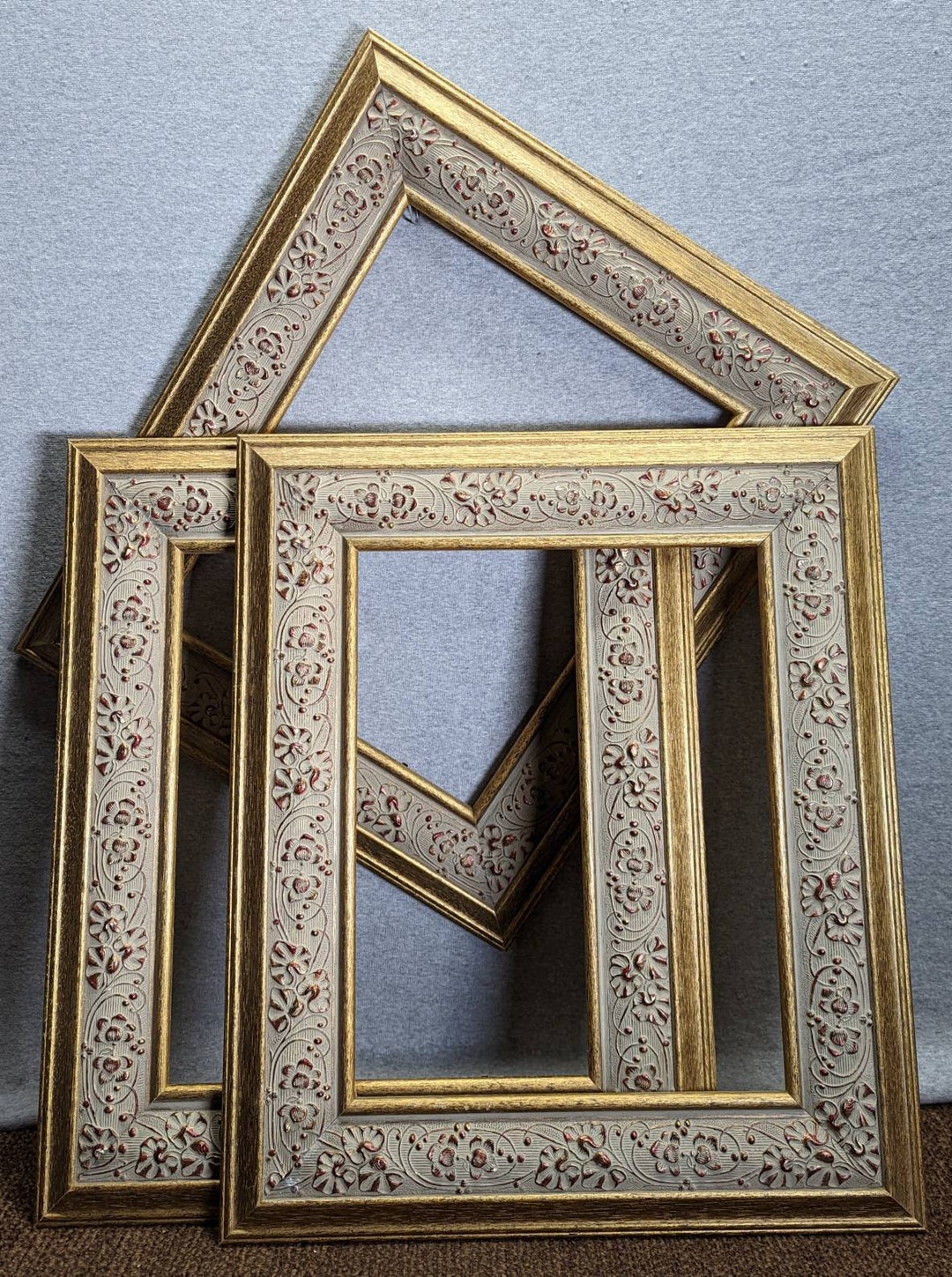 11x14 Frame Gold Ornate With Optional Glass and Custom Cut - Etsy