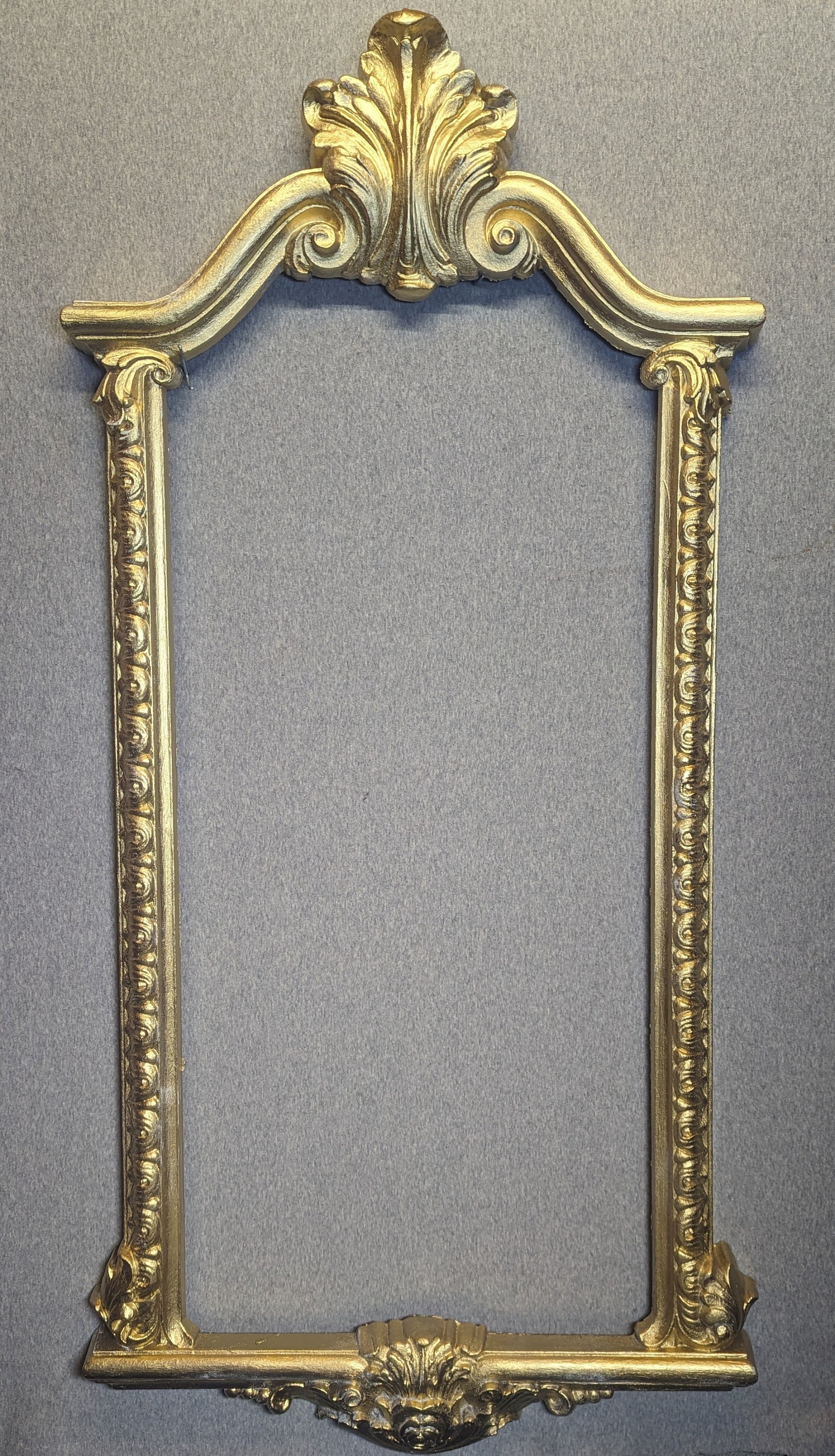 Frame 14x30 14x30 Frame Vintage Plastic Light Gold Metallic Ornate With Optional ...