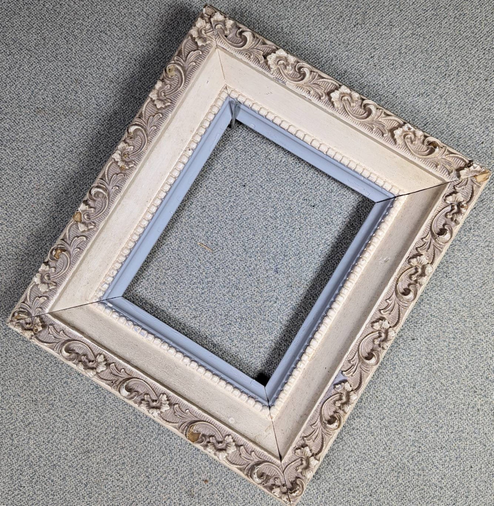 4x5 Frame approximate Size Vintage Provincial White Tan and Etsy