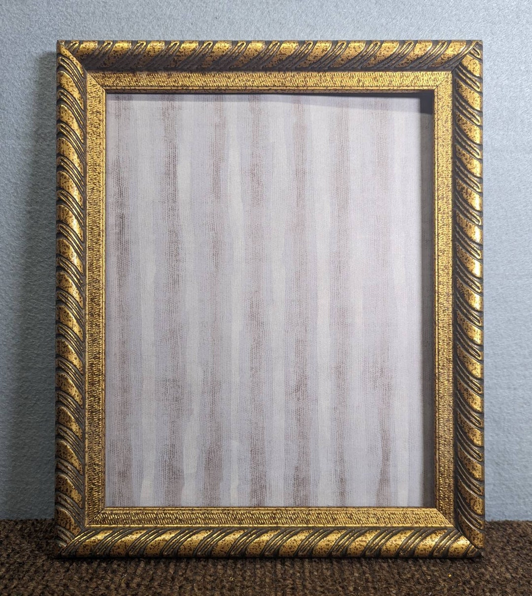 8x10 Frame Gold Ornate With Optional Glass and Custom Cut Matting Etsy