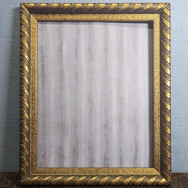 8x10 Frame Gold Ornate with Optional Glass and Custom Cut Matting