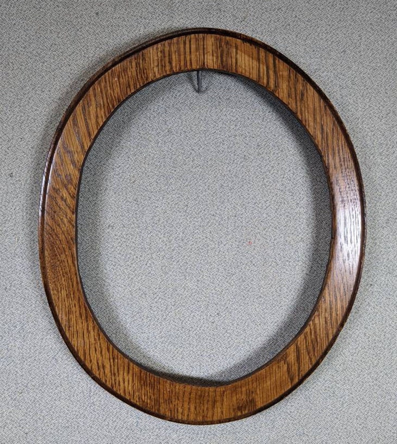 8x10 Oval Frame approximate Size Vintage Simple Oak With Etsy