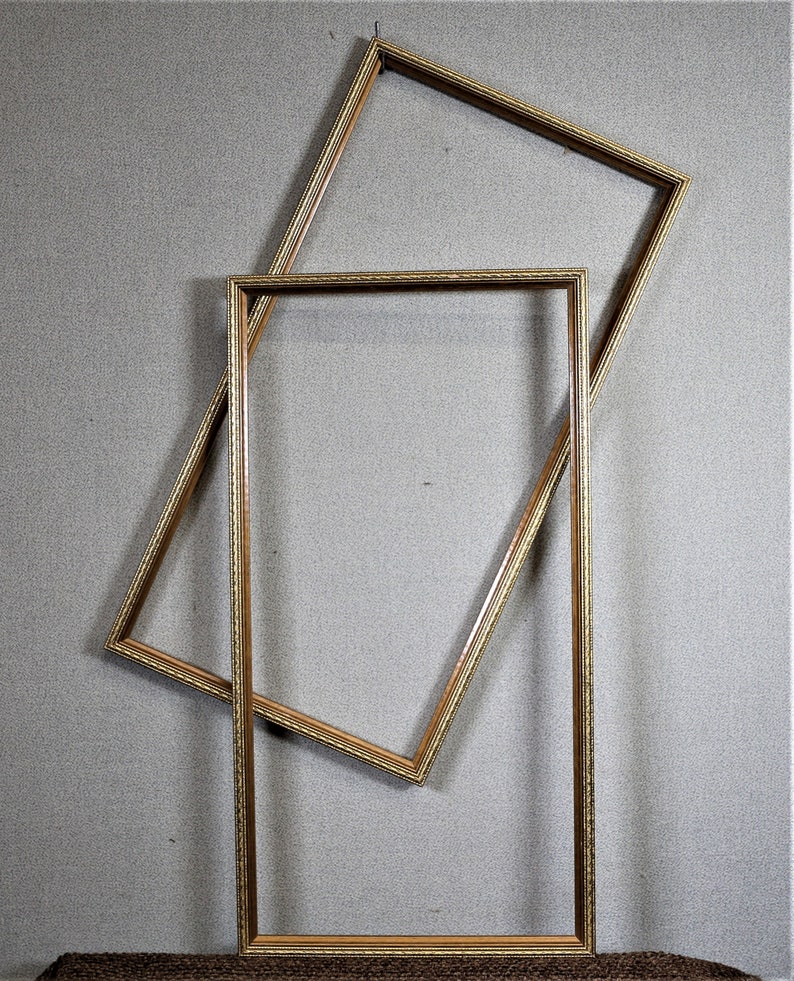 10x19 Frame Approx Size Ornate Gold Thin Narrow With Etsy