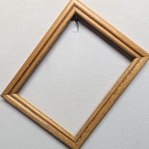 6x8 Frame Honey Oak OR Metallic Color with Optional Glass and Custom Cut Matting
