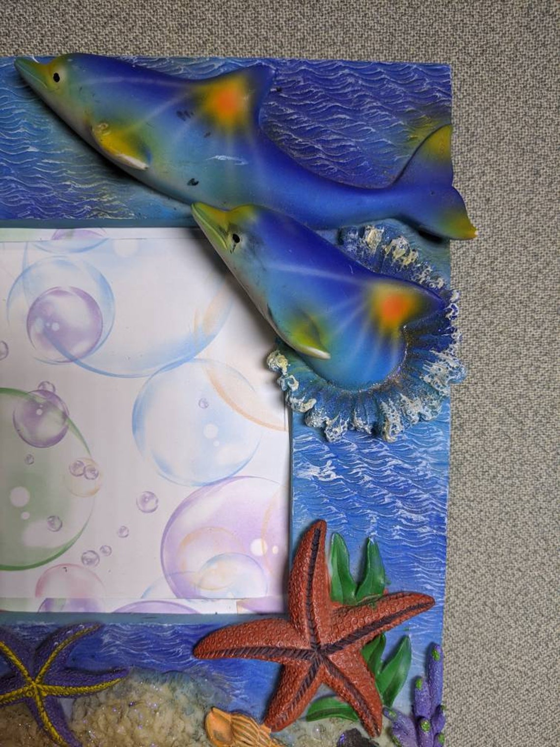 5x7 Frame Fish Ocean with Choice of Glass and Optional Custom Etsy