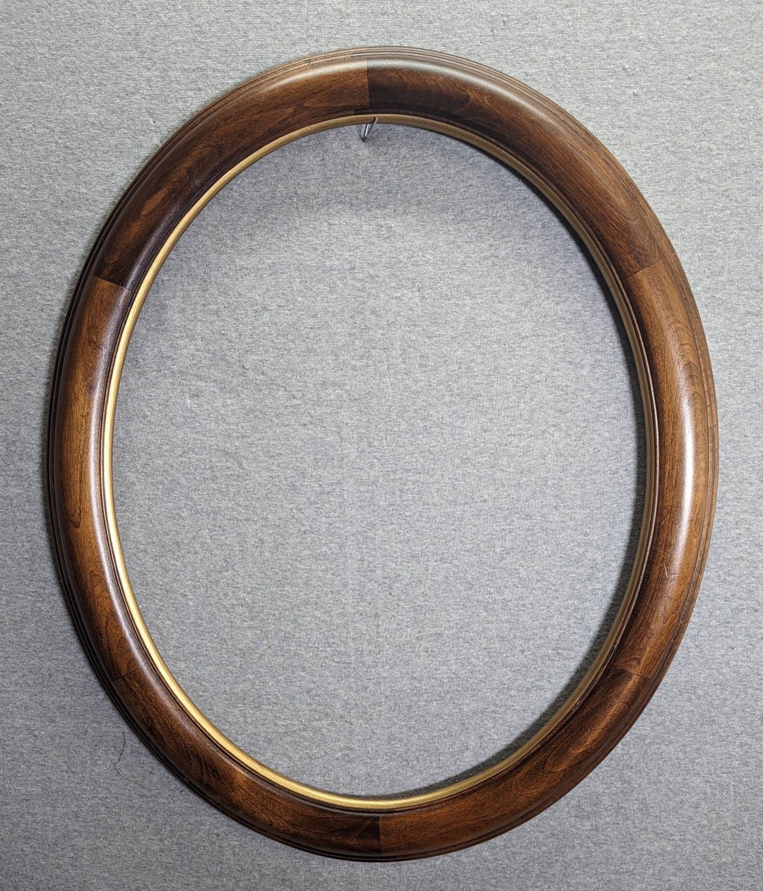 16x20 Oval Frame Smooth Classic Walnut With Optional Glass and Etsy