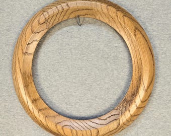 8x8 Round Frame (Approximate Size) **NEW** Oak with Optional Glass and Custom Cut Matting