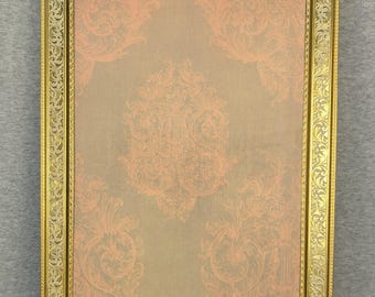 7x10 Frame (APPROXIMATE SIZE) Vintage Gold Ornate Metal with Choice of Glass and Optional Custom Cut Matting