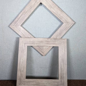  8x8 Picture Frame, Solid Oak Wood 8”x8” Picture Frames Matted  to 6”x6”,Square 8 x 8 Wood Frame with Tempered Real Glass, Rustic 8x8 Photo  Frame for Wall & Tabletop Display