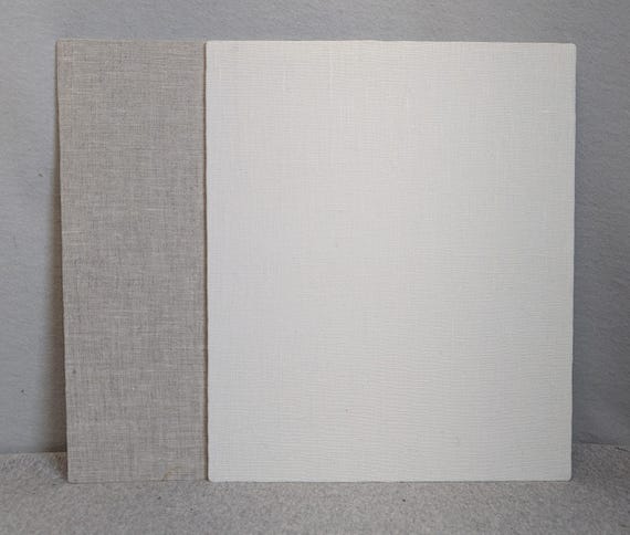 LINEN Wrapped BLANK -- No Inside Cut Backing 31 Colors