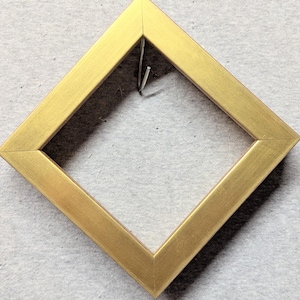 4x4 Frame **NEW** VERY DEEP Gold Shadowbox or Art with Optional Glass and Custom Cut Matting