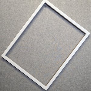 14x18 Frame Very White Contemporary with Optional Glass and Custom Cut Matting FOUR AVAILABLE