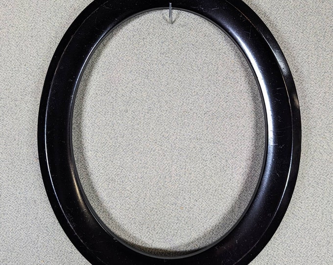 8x10 Oval Frame Vintage Metal Black With Optional Glass and Etsy