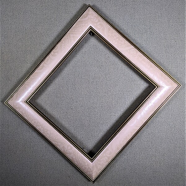 9x10 Frame Cream and Gold Ornate with Optional Glass and Custom Cut Matting AS IS