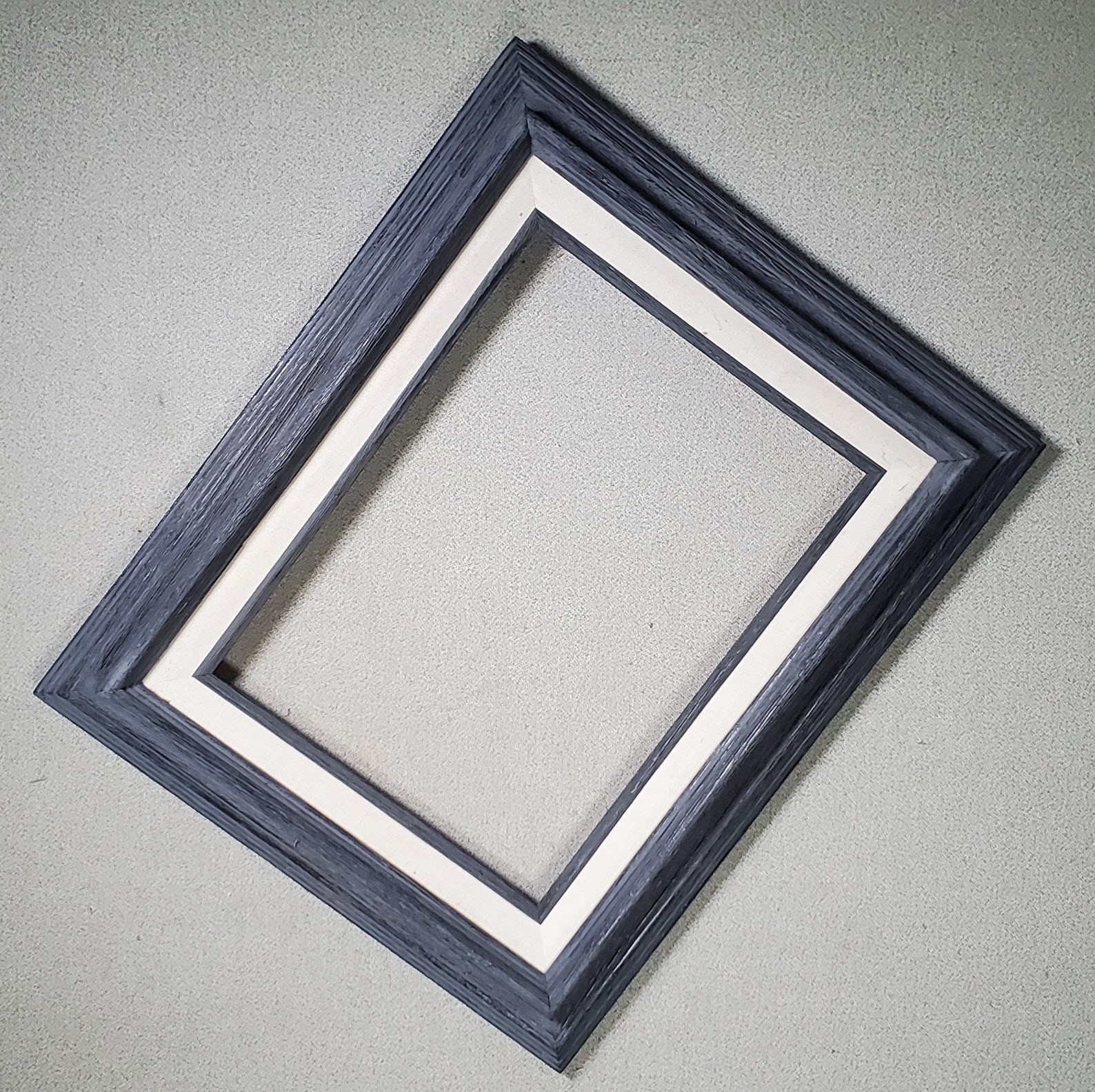 9x12 Frame NEW Rustic Grey with Liner with Optional Glass Etsy