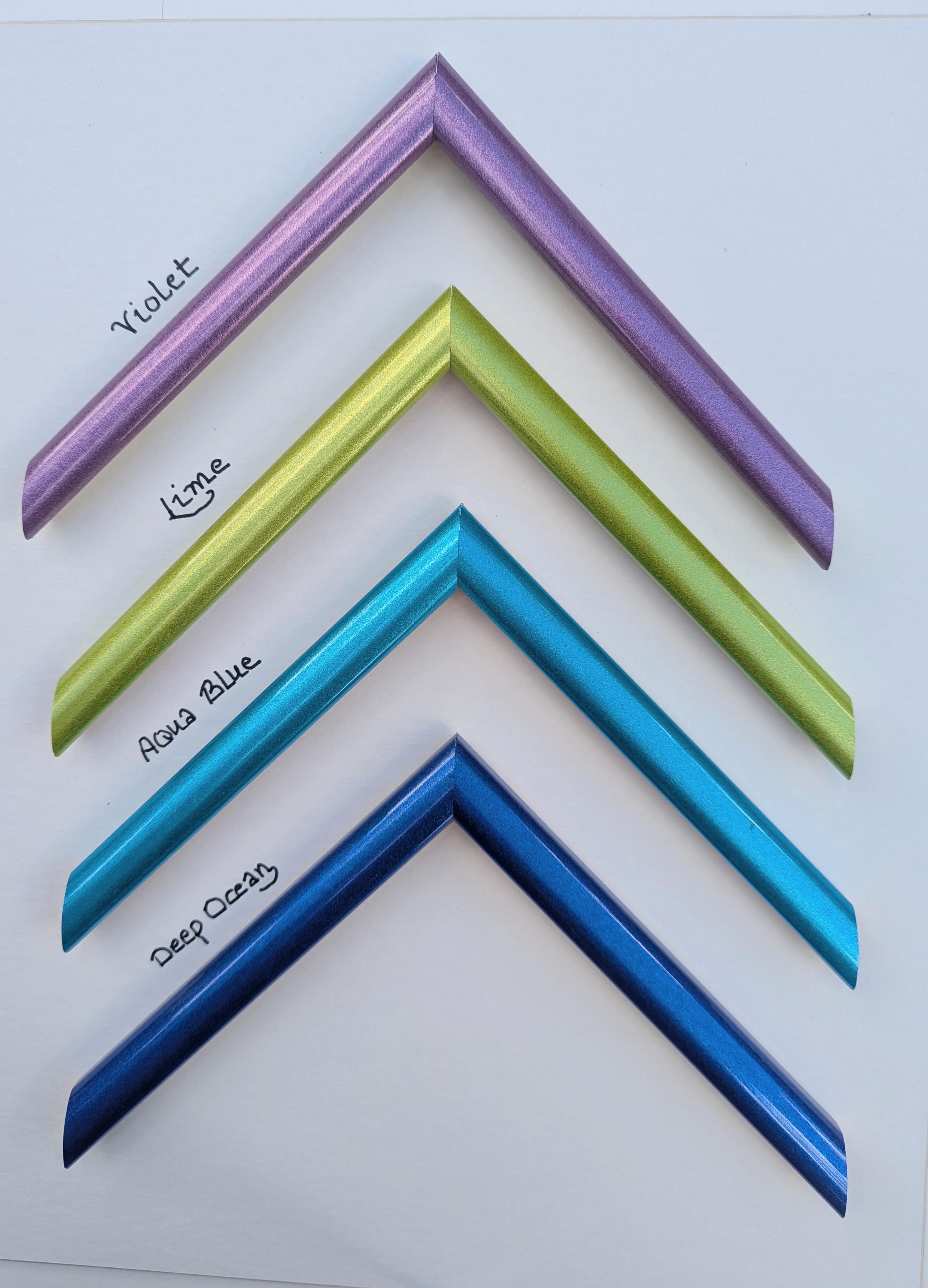 PEARLESCENT Color Frames NARROW Custom Sized Any Size up to 16x20 With ...