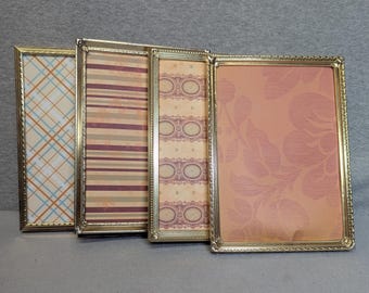 5x7 Frame Vintage Metal MULTIPLES up to TWO Available with Regular Glass