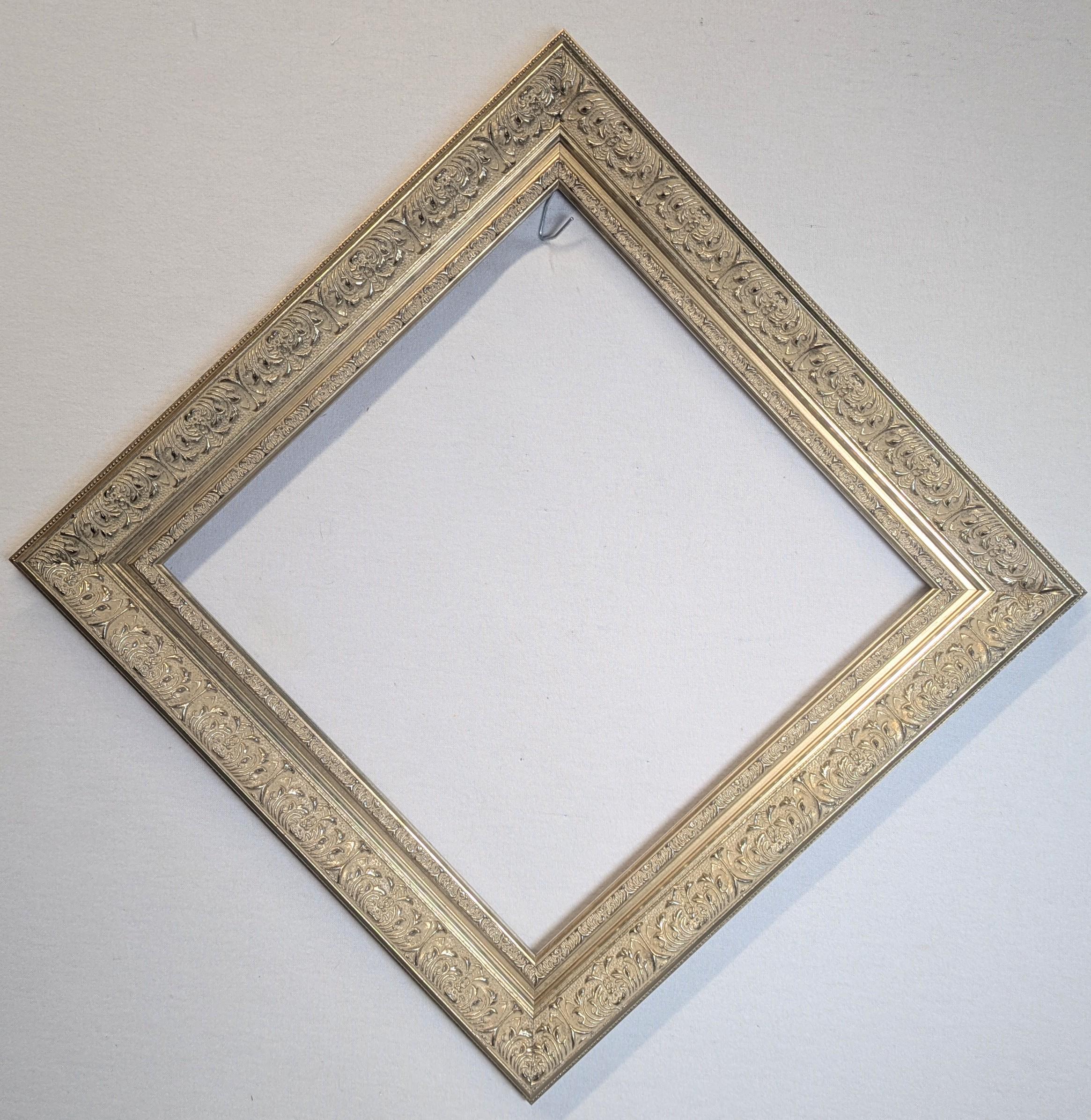 12x12 Frame **NEW** Silver Ornate With Optional Glass and Custom Cut ...