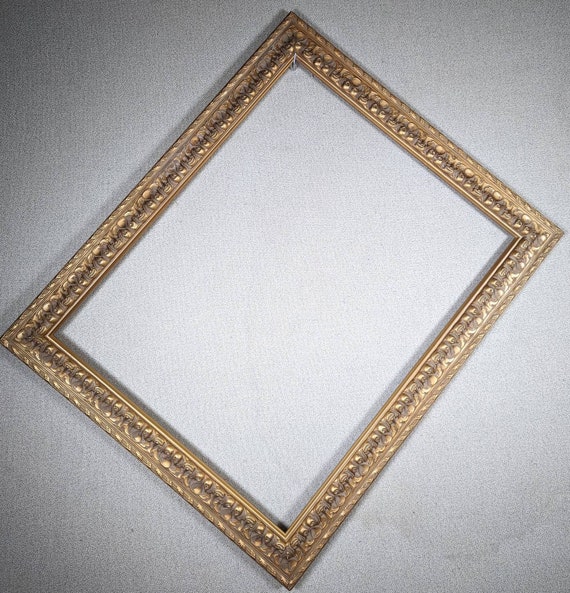 16x20 Frame Gold Ornate With Optional Custom Cut Matting Etsy