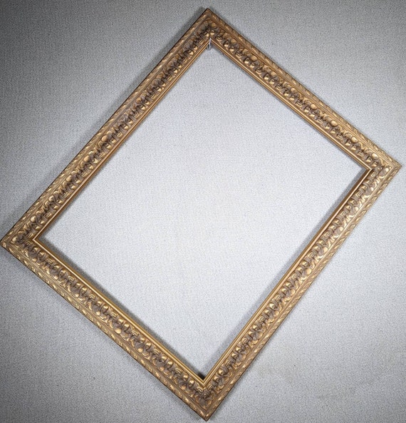 16x20 Frame Gold Ornate with Optional Glass and Custom Cut Matting ...