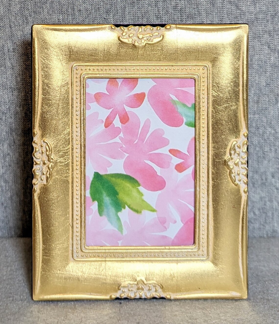 Photo Frame Gold Thing SET OF THREE Photo Frames Novelty Gold With Regular Glass - Etsy
