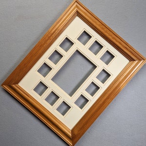 11x14 Frame Vintage Fruitwood Pecan with Optional Multi Opening Mat with Optional Glass and Custom Cut Matting THREE AVAILABLE