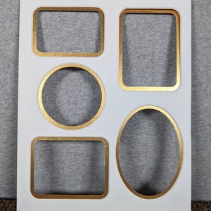 PHOTO COLLAGE mat Size 8x10 - 5 Openings Choice of Color
