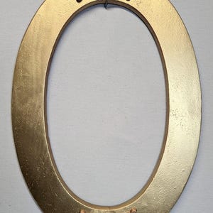 10x17 Oval Frame (Approximate Size) Vintage Gold with Ornaments with Optional Glass and Backing