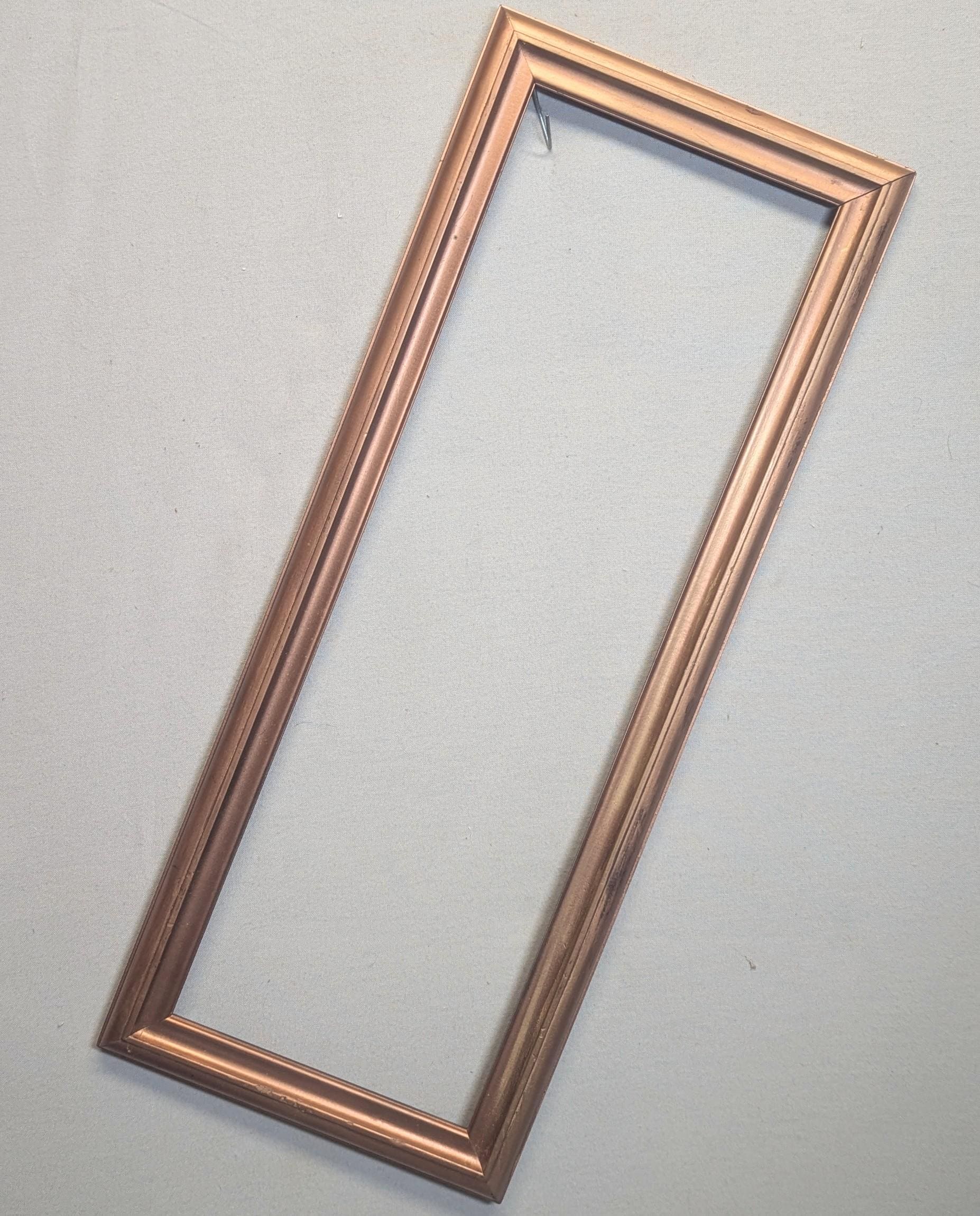 7x21 Frame Vintage Gold With Optional Acrylic and Custom Cut Matting - Etsy
