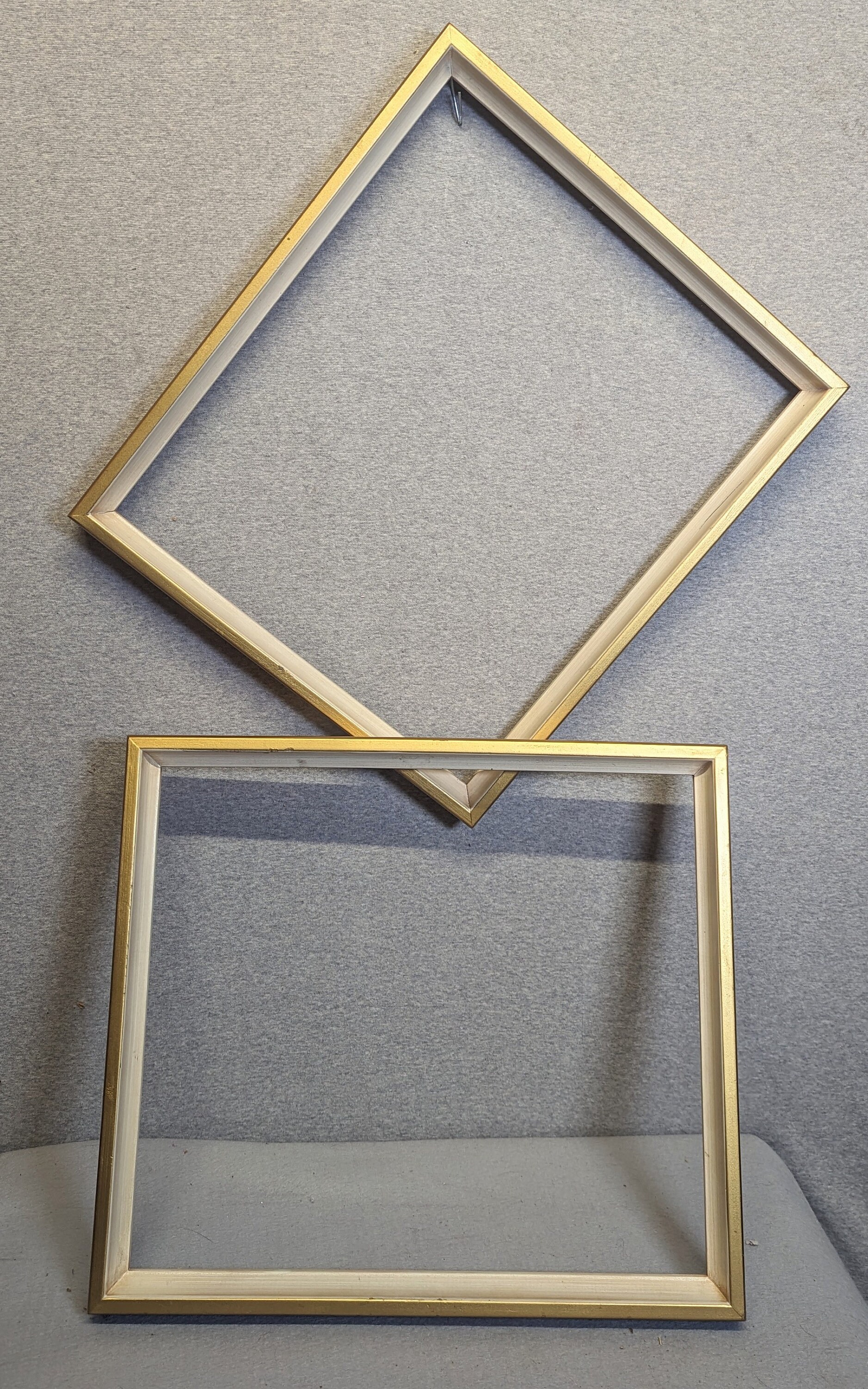13x15 Frame VINTAGE Cream and Gold With Optional Custom Cut Matting TWO ...