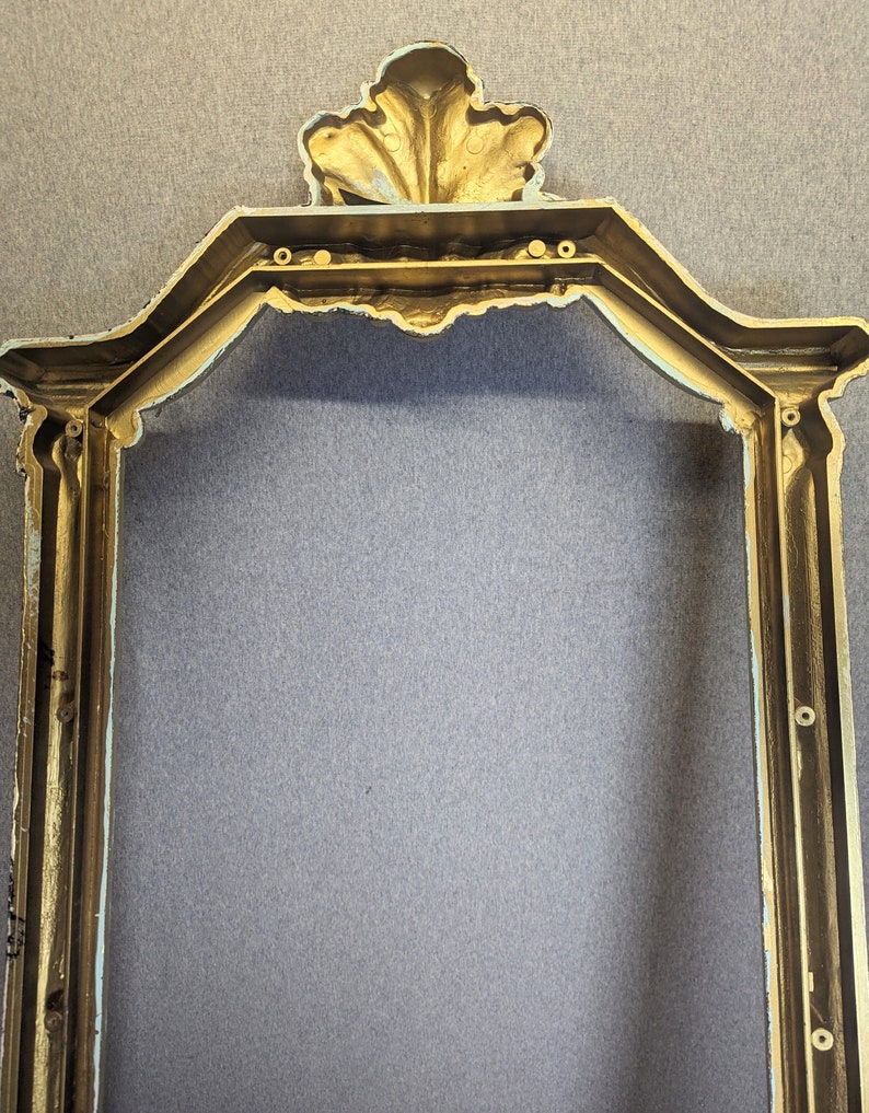 Frame 14x30 14x30 Frame Vintage Plastic Light Gold Metallic Ornate With Optional ...