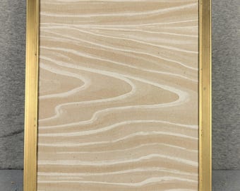 8x10 Frame Vintage Gold Metal with Choice of Glass and Optional Custom Cut Matting