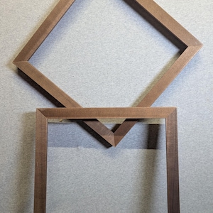 12x12 Frame Tall Deep Inside Brown with Optional Glass and Custom Cut Matting TWO AVAILABLE