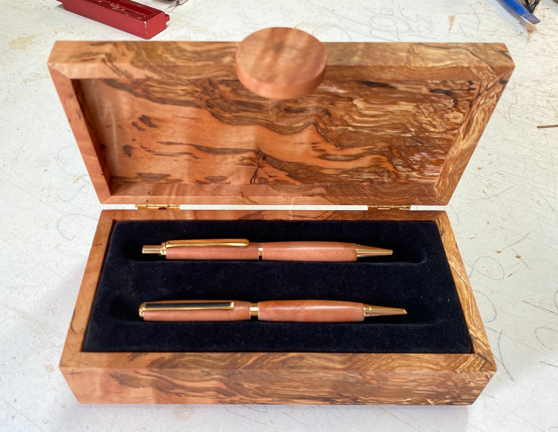 Pen Box Pen Storage Pen Holder Wood Box In Tasmanian Etsy