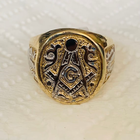 14 karat on sale gold masonic rings