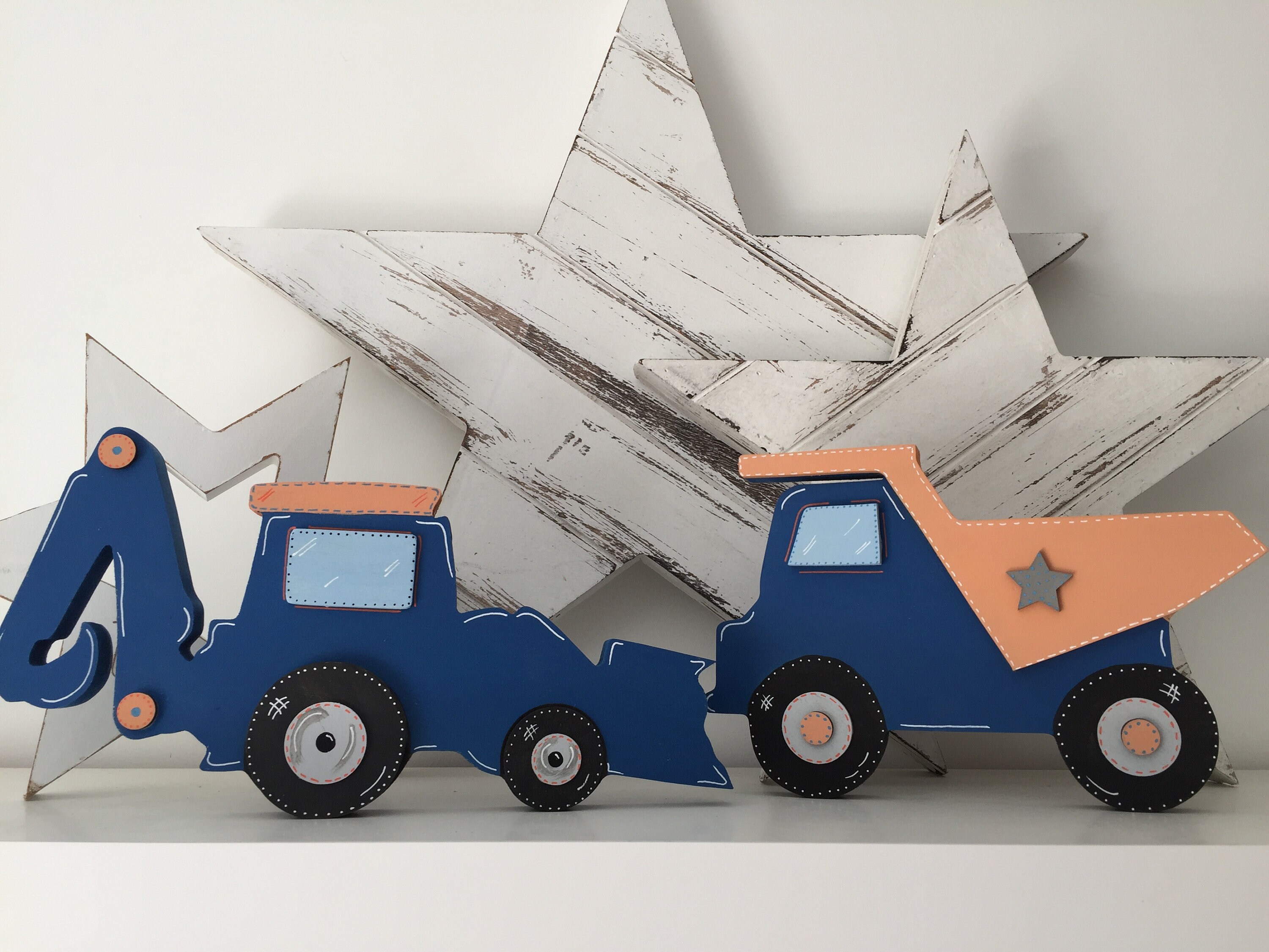 blue digger toy