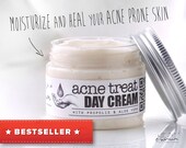 ACNE TREAT Face Cream Moisturizing Acne face cream with Propolis, Tea Tree oil, Aloe Vera Organic skincare Acne Treatment, Elixirium