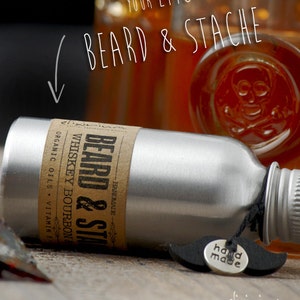 BEARD OIL Whiskey Bourbon & Caramel Moisturizes, strengthens and nourishes facial hair image 2