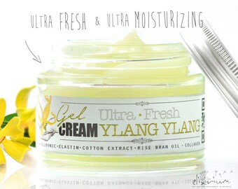 Face Cream Gel YLANG YLANG • Ultra Light and Fresh Moisturizing Gel by Elixirium Facial Care.