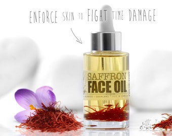 Face Oil SAFFRON • Organic Facial Moisturizer for skin radiance