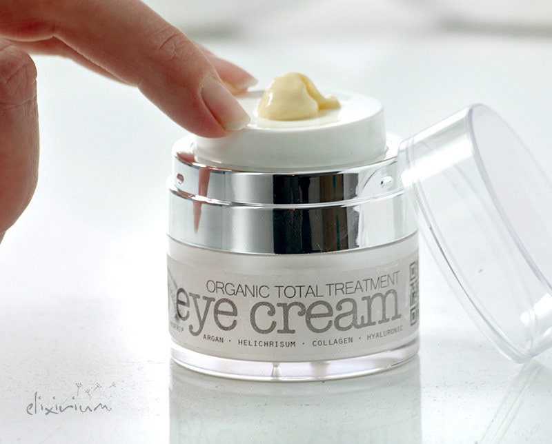 ORGANIC EYE CREAM Fine Lines Puffy & Black Circles Total Etsy