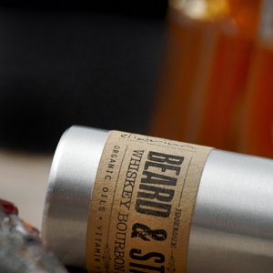 BEARD OIL Whiskey Bourbon & Caramel Moisturizes, strengthens and nourishes facial hair image 4