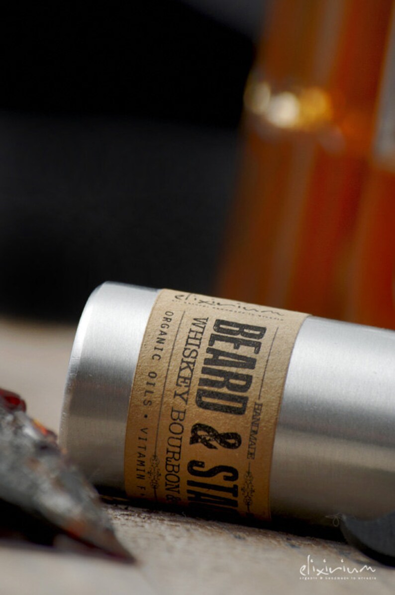 BEARD OIL Whiskey Bourbon & Caramel Moisturizes, strengthens and nourishes facial hair image 4