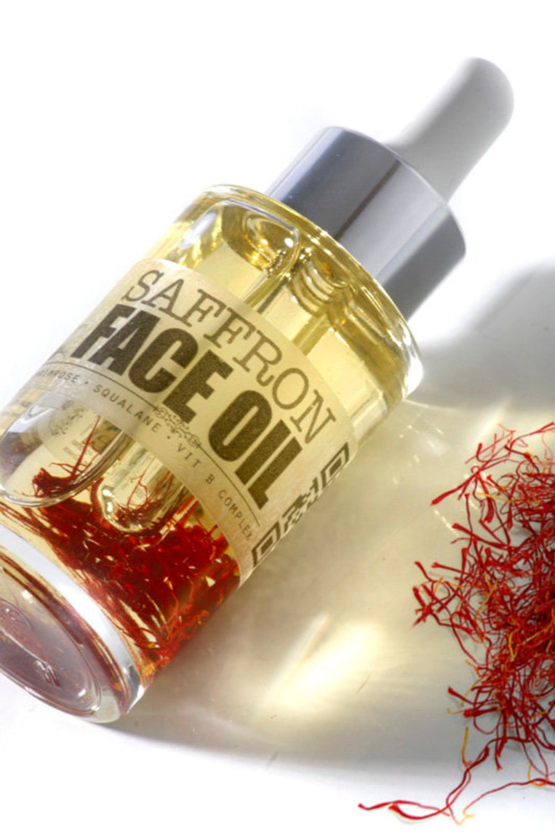 SAFFRON FACE OIL Organic Facial oil Moisturizer Radiant Etsy