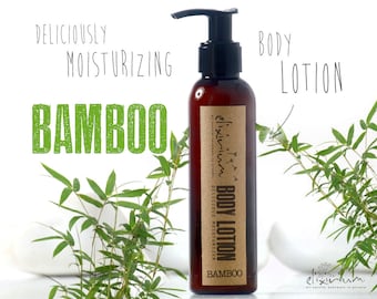 BAMBOO Body Lotion  • Deliciously Scented Organic Nourishing & Moisturizing Body Skin Hydration Milk