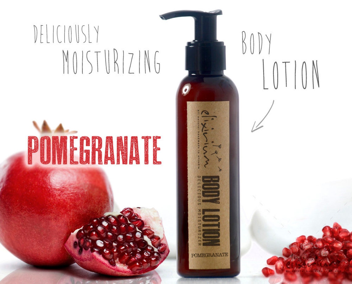 Body Lotion POMEGRANATE Body Lotion Moisturizer Deliciously Etsy
