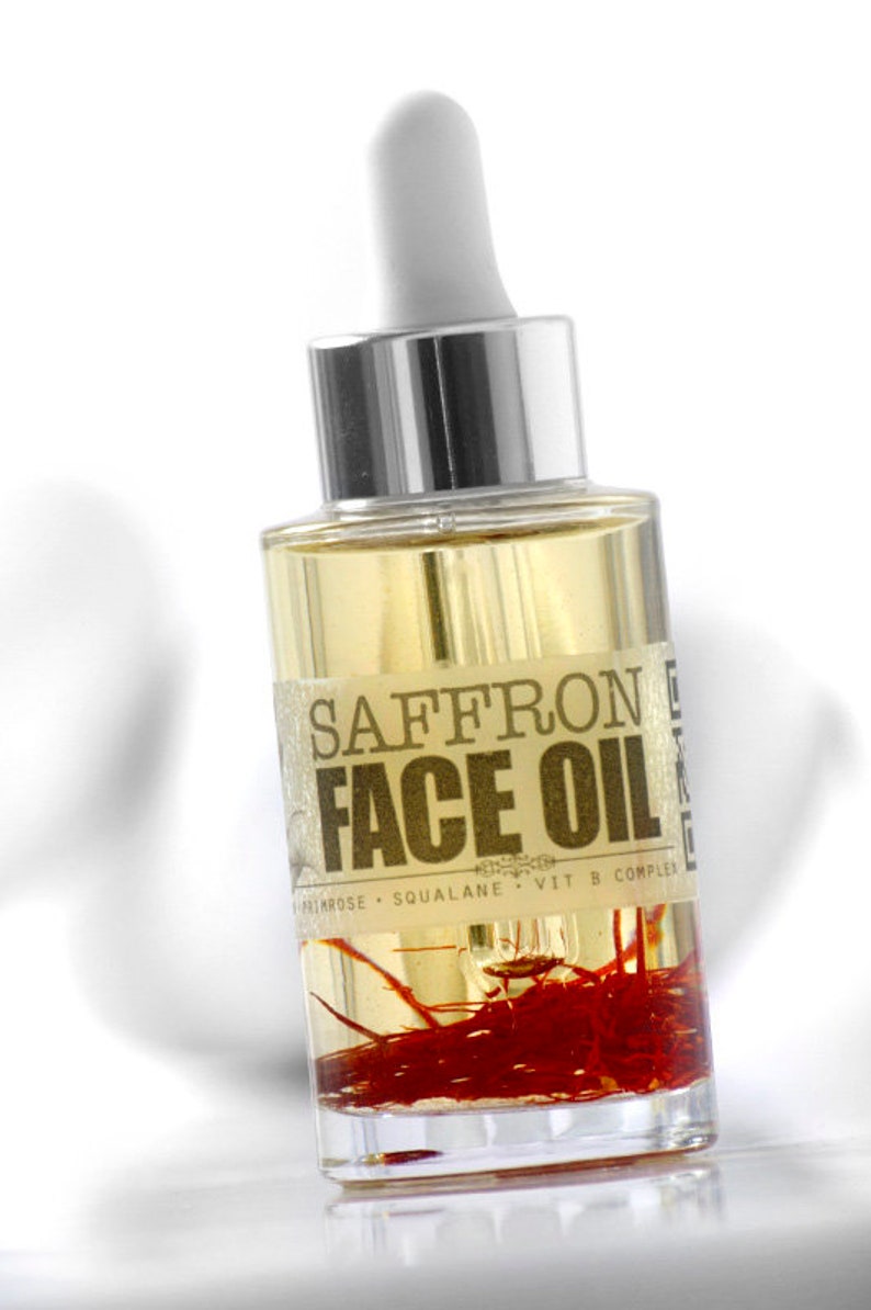 SAFFRON FACE OIL Organic Facial oil Moisturizer Radiant Etsy