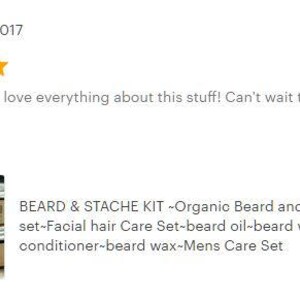 BEARD CARE SET Organic Oil, Wash, Wax & Conditioner for facial hair grooming image 7