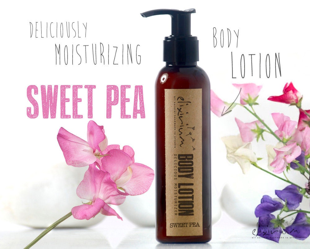 BODY LOTION Sweet Pea Body lotion moisturizer deliciously | Etsy