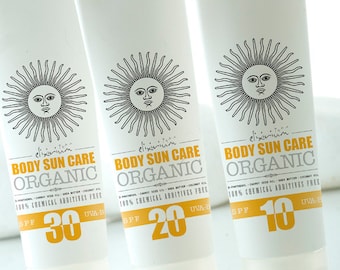 BODY SUN CARE • Organic Body Sunscreen formula that protects and hydrates.